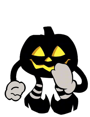 Gourdy the pumpkin